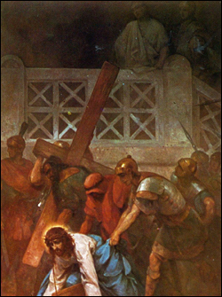 Christ is led to crucifixion