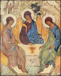 The Trinity. Andrei Rublev (1370-1430). Moscow.